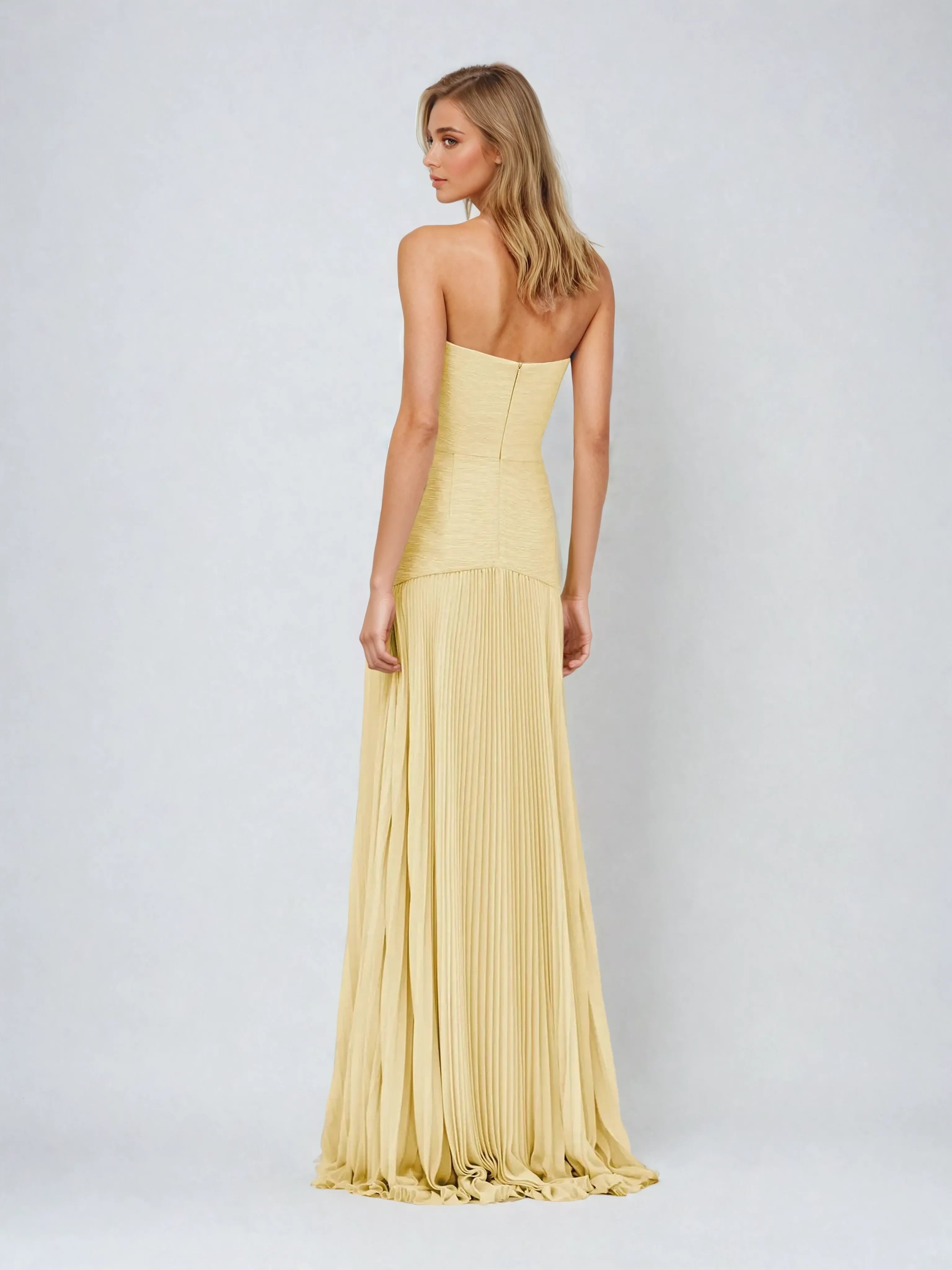 Maxi Dress with Drop Waist and Extended Skirt