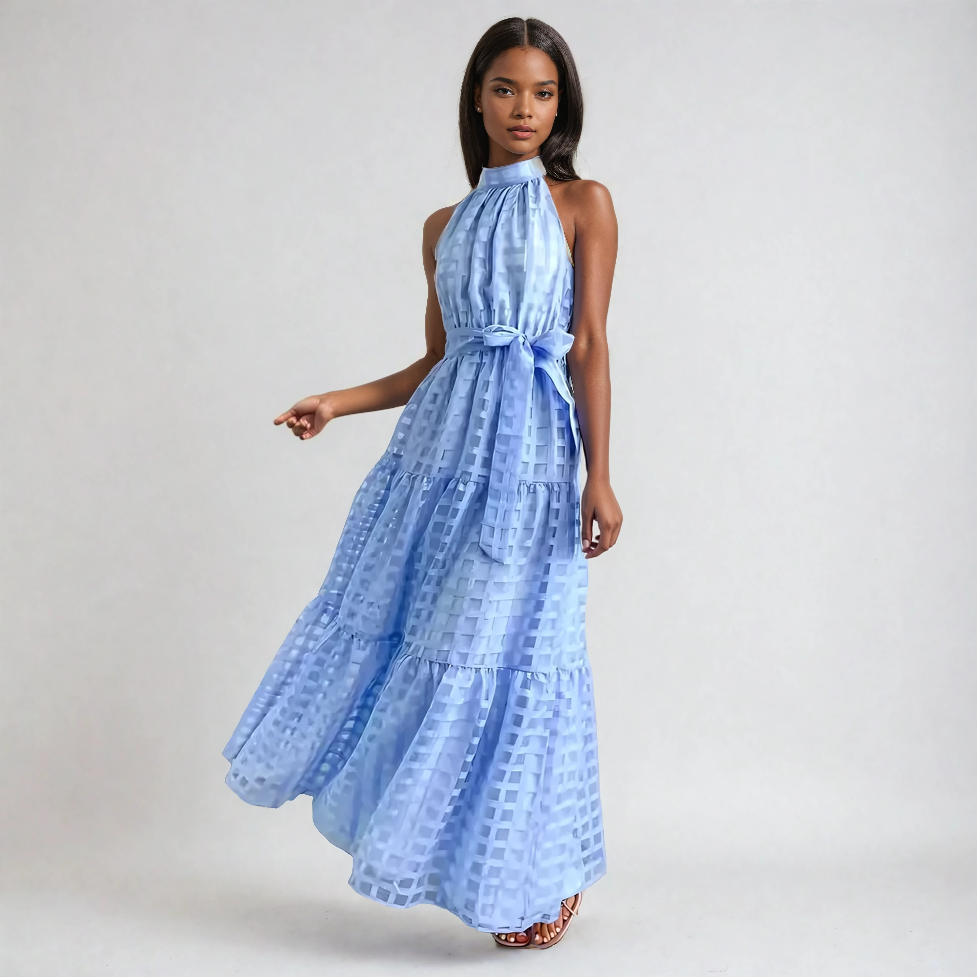 Lightweight Maxi Dress with Flowing Silhouette
