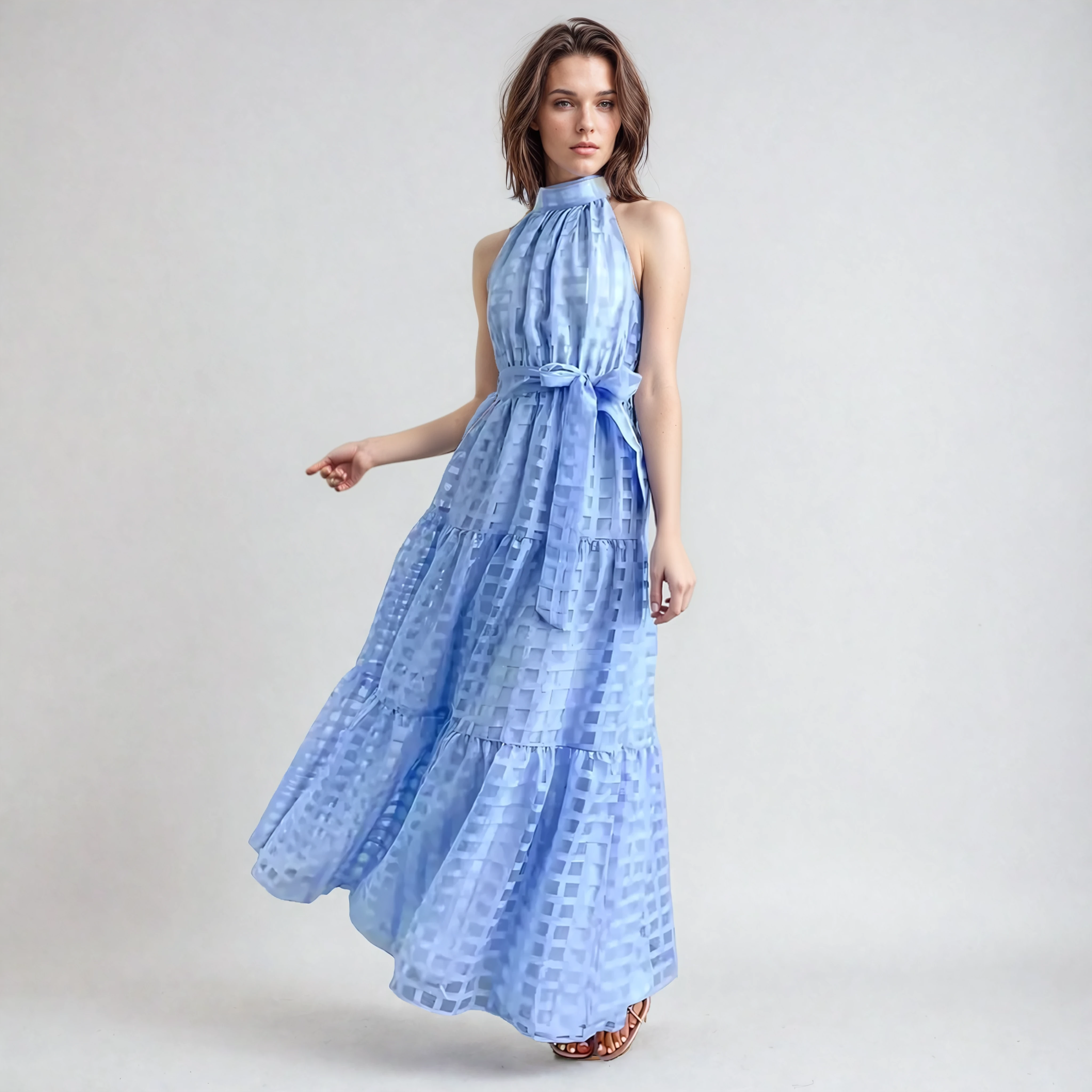 Lightweight Maxi Dress with Flowing Silhouette