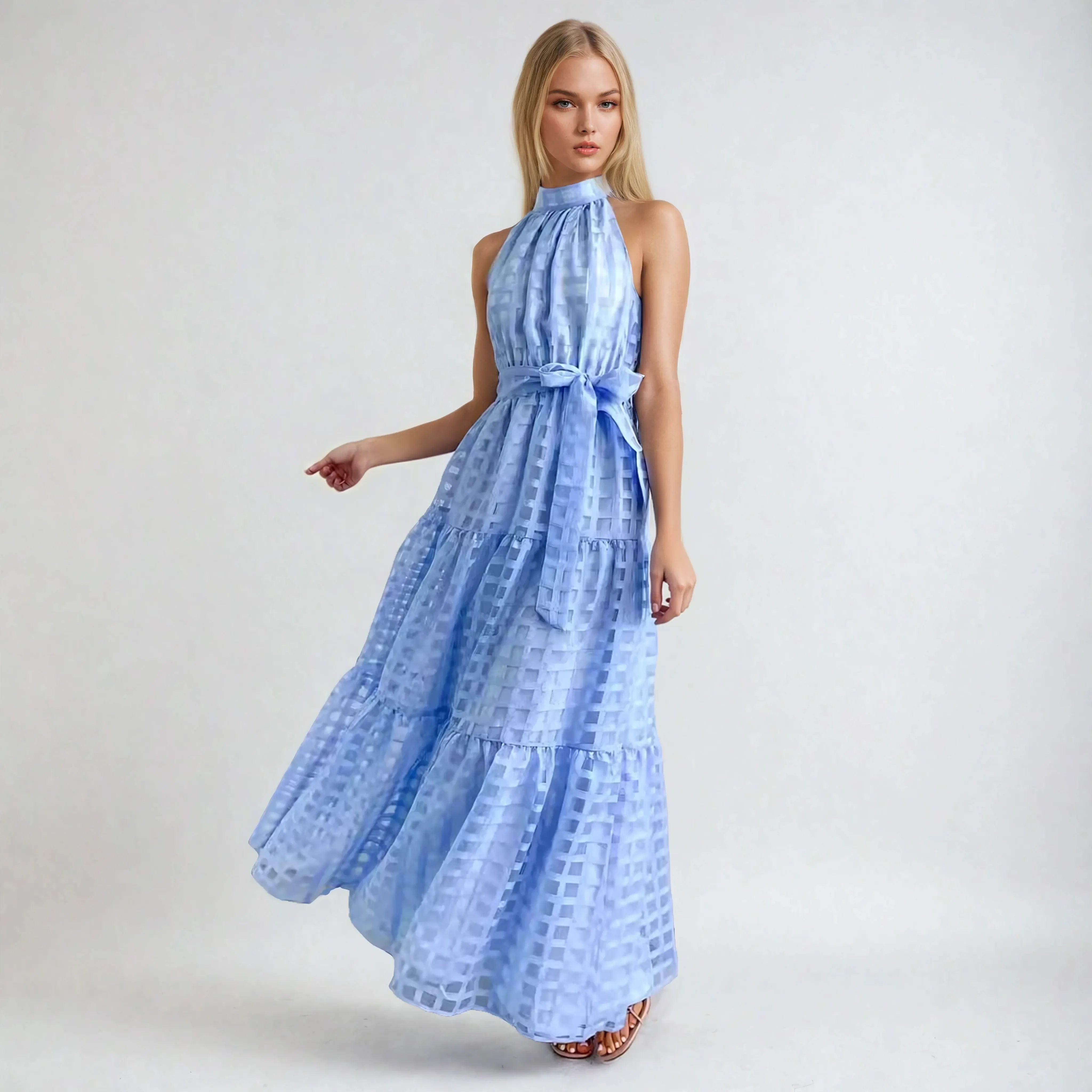 Lightweight Maxi Dress with Flowing Silhouette