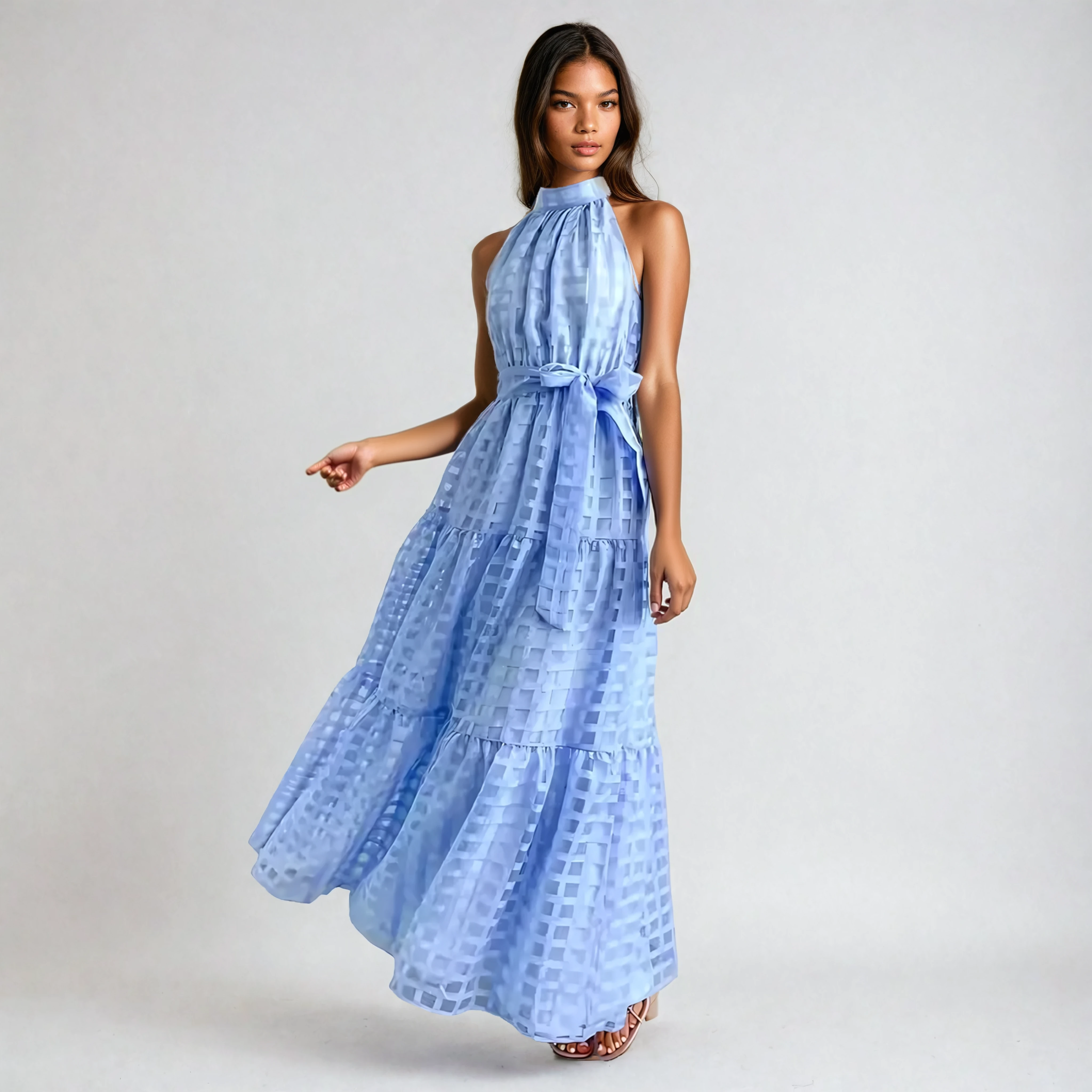 Lightweight Maxi Dress with Flowing Silhouette