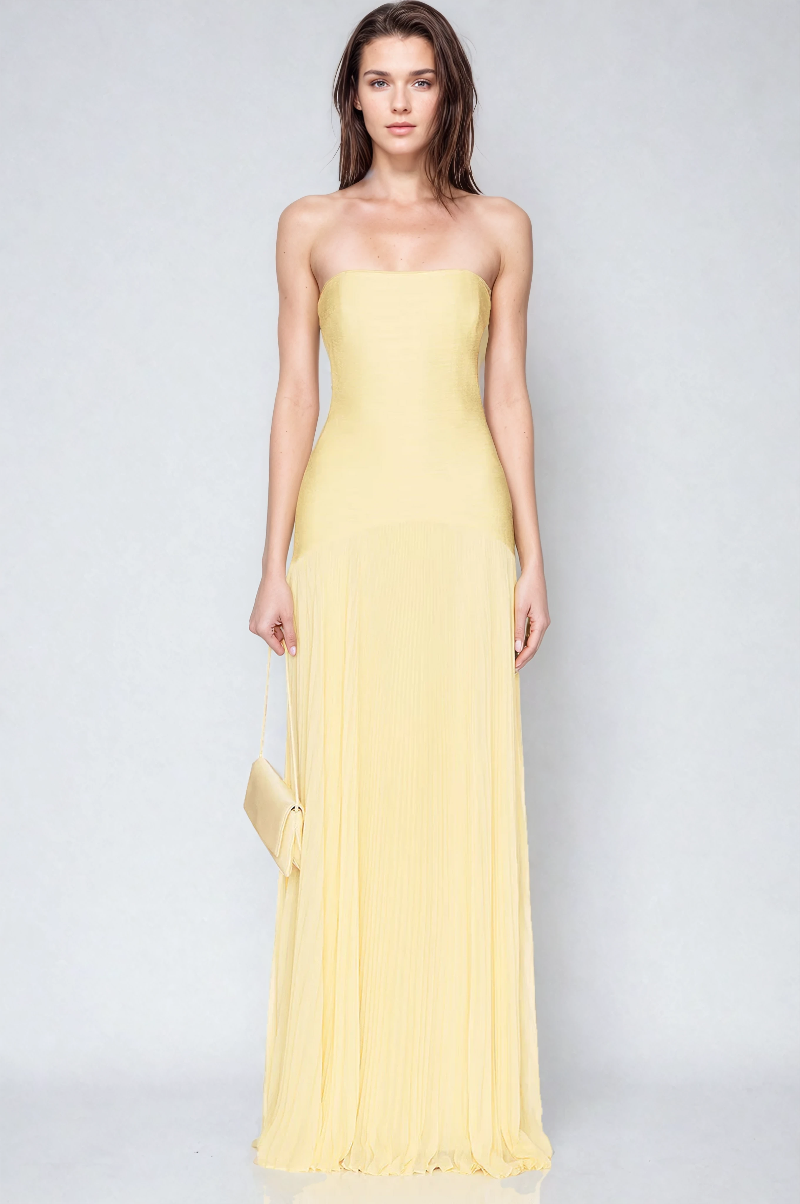Maxi Dress with Drop Waist and Extended Skirt