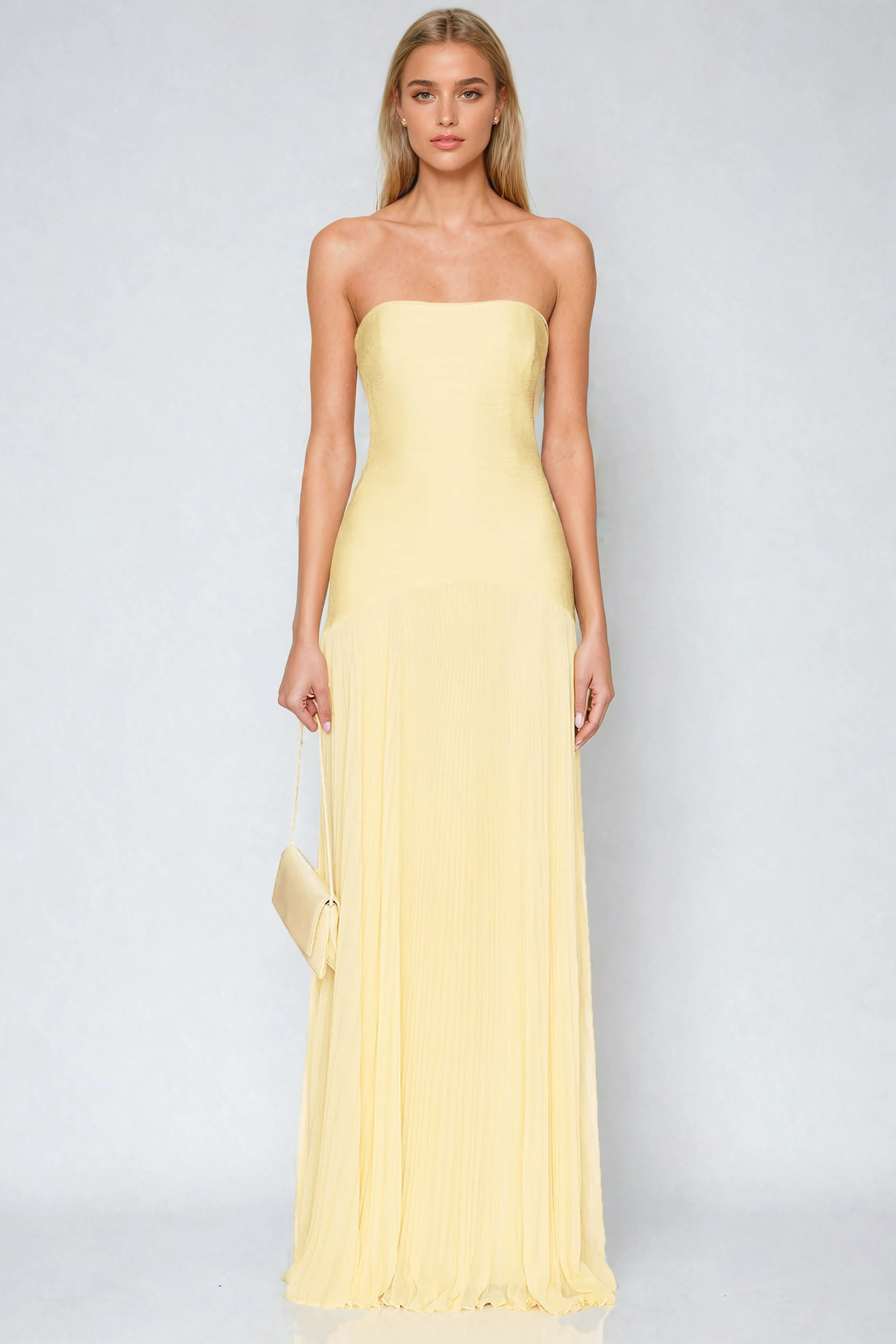 Maxi Dress with Drop Waist and Extended Skirt