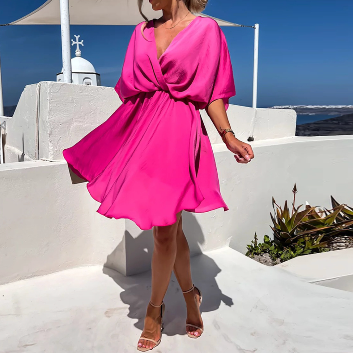 Sleeveless Mini Dress with Streamlined Silhouette