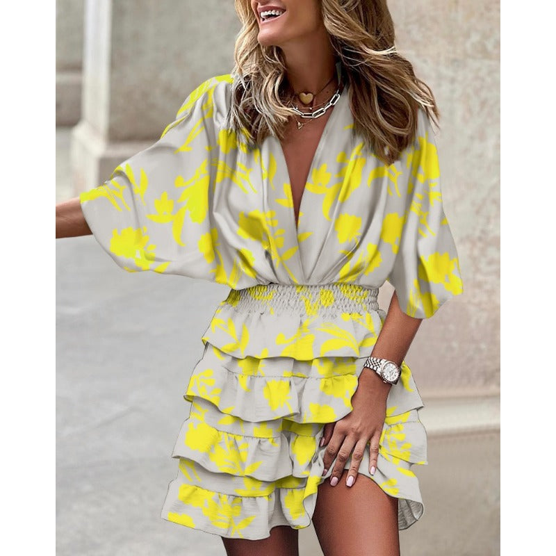 Vibrant Floral Mini Dress