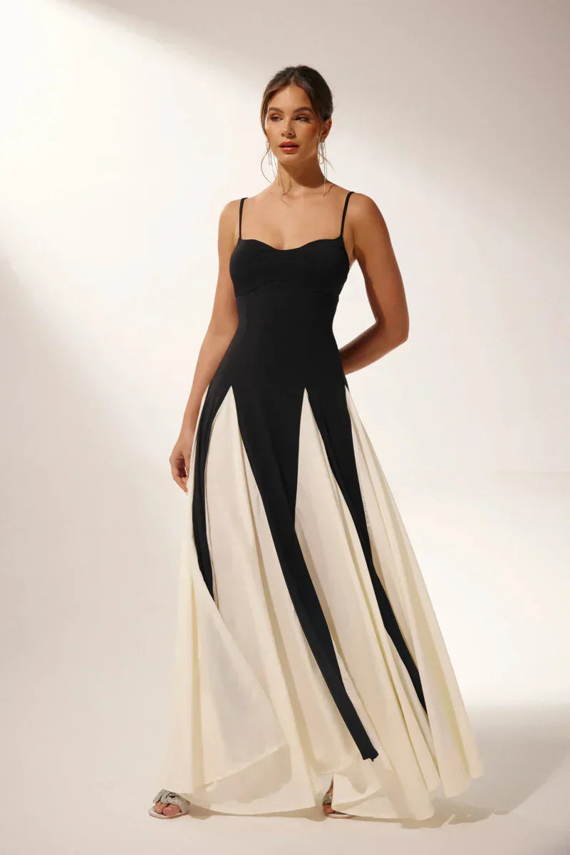 Maxi Dress with Elongated Silhouette