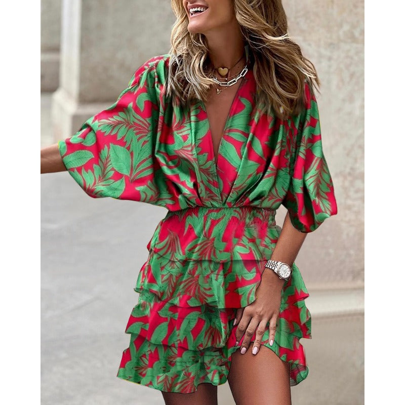 Vibrant Floral Mini Dress